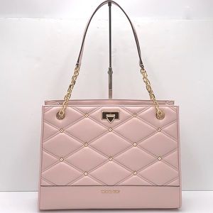 MICHAEL KORS SERENA LARGE EAST WEST CHAIN SHOULDER TOTE POWDER BLUSH COLOR